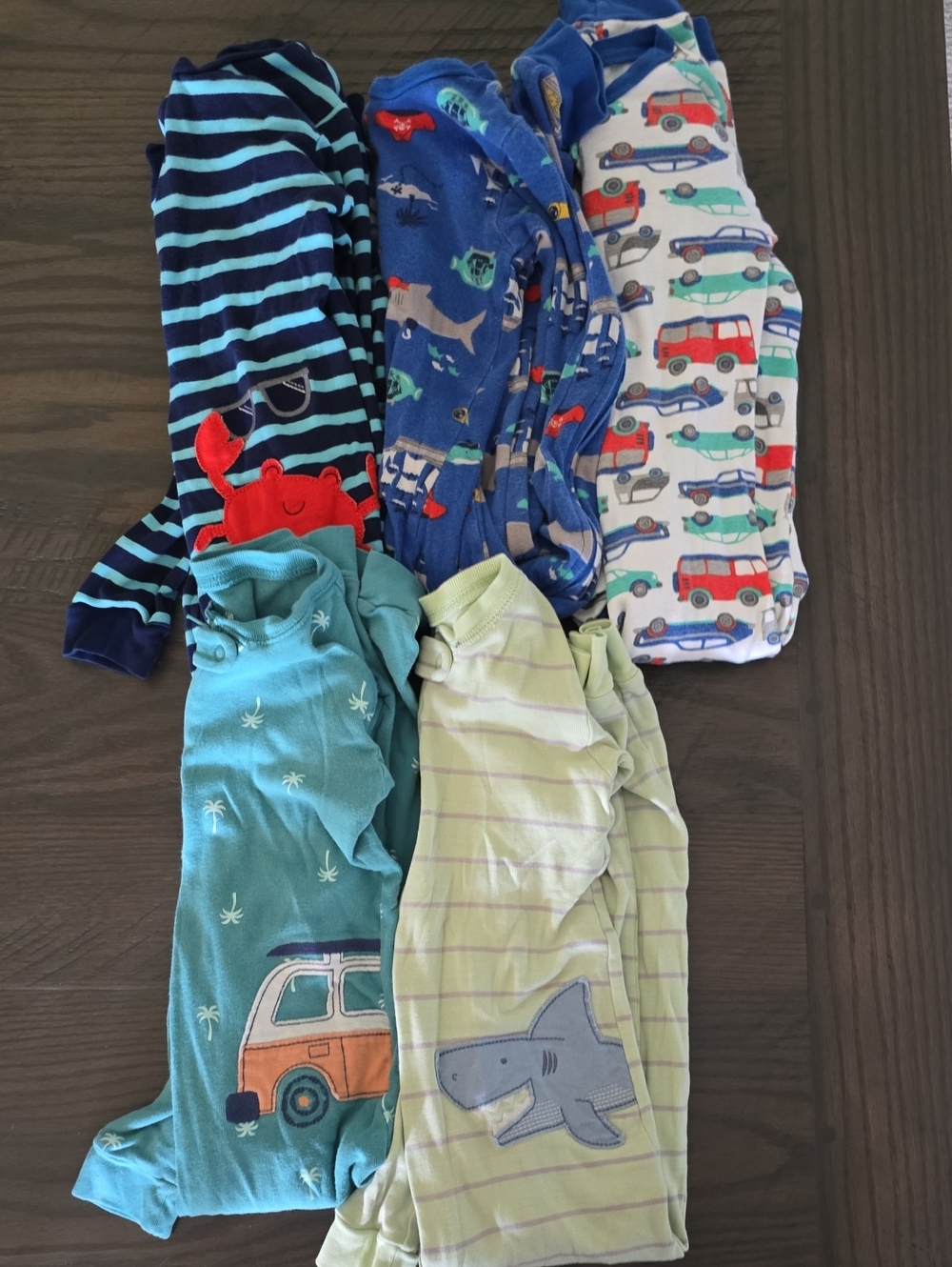 Simple Joys/Carter's Toddler Footless Zipper Sleepers Size 4T - Set of 5